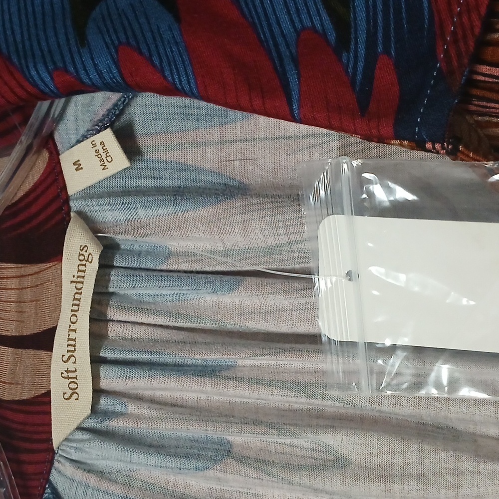 NWT Soft Surroundings Multicolor Patterned Women'… - image 5